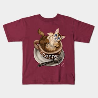 Coffee Cat Kids T-Shirt